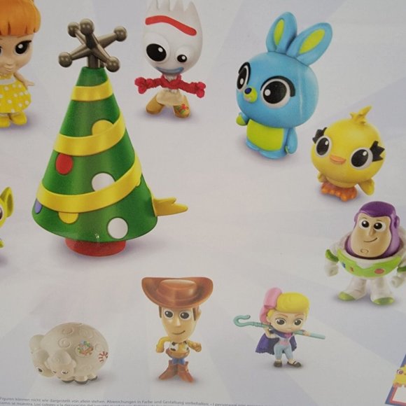 New Toy Story 4 Advent Calendar 14 Mini Figures Stickers Tree Woody Jessie Gabby - Picture 12 of 12